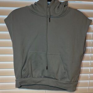 Fabletics Light Blue Hoodie with Drawstring